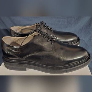 ALLSAINTS Escher Leather Derby Shoes Black M014FB Men SZ US 13 New No Box Defect